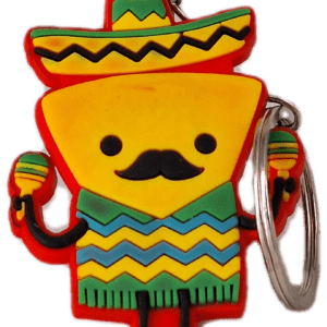 Maracas & Sombrero Figurine Keyring