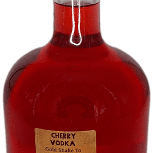 Cherry Vodka with Gold Shake to Shimmer