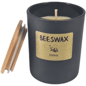 Beeswax Candle With Bamboo Lid 150ml