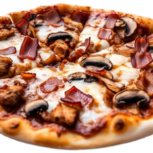 BBQ Chicken, Bacon & Mushroom Pizza 445g