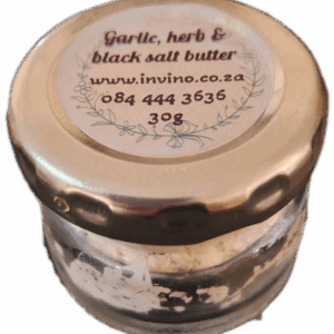 Garlic, herb & black salt butter 30g  Jar
